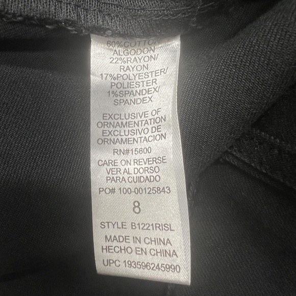 Democracy Jeans Womens 8 Black Absolution Itty Bitty Boot Stretch Denim Bootcut - Picture 7 of 8